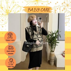 SÉT LEN BẦU THỔ CẨM 2 CHI TIẾT M310 VÁY BẦU LEN MÙA ĐÔNG SANG CHẢNH ĐẦM BẦU CÔNG SỞ