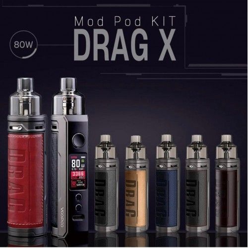 Vopoo Drag X AUTHENTIC 80 watt Single Battery DragX VoopooDragX VoopooDrag  voopo drag vopo drag x vopo drag pod drag x poddrag x Easy Mall