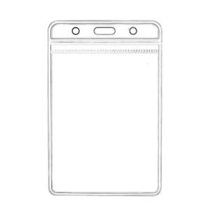 Horizontal Badge Holders Vertical Card Holder Waterproof Name Badge Holders Clear Card Badge Holders for Students