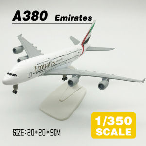 LEO 20cm Emirates A380 Metal Diecast Airplane Plane Model Aircraft Toys Gift For Boys Kids Child Collection / Airbus A380