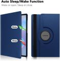 [SG] Case for Samsung Galaxy Tab S10 FE+ S10+ S10 Plus S9 FE Plus S9+ S8+ S8+ S7 FE S7+ 12.4 13.1 inch / Tab S10 Ultra S9 Ultra 14.6 / Tab S10 FE S9 FE 10.9 / Tab S9 S8 S7 11 inch - 360 Degree Rotating Swivel Leather Magnetic Smart Cover Casing. 
