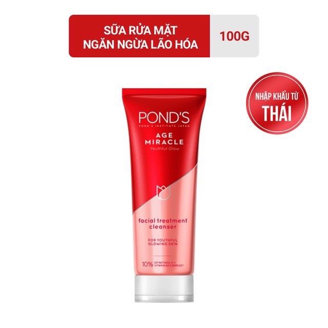 Sữa rửa mặt Pond's ngừa lão hóa mẫu mới
