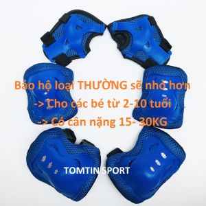 Bảo hộ patin trẻ em nhiều màu bảo vệ chân tay cho các bé khi trượt patin ván trượt và các môn thể thao ngoài trời khác TOMTIN SPORT