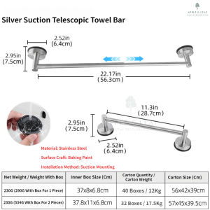 Complete Hardware Pack Golden Stainless Steel Towel Bar Wall Mount Bathroom Towel Rail Easy Install Towel Rack