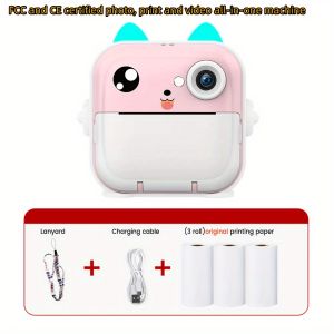LIOTOG Q5 Mini Photo Printer For IPhone/AndroidChildren Instant Print Camera Kids Video Photography Digital Photo Camera Toy Mini Thermal Printer Boy Girls Birthday Gift