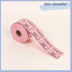 Ditur 1000Pcs Colorful Tearable Raffle Tickets Double Rolls Admission Ticket Game Ticket For Events Carnivals Entry Class Reward