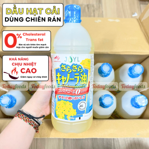 Dầu Ăn Hạt Cải Ajinomoto Nội Địa Nhật 1000G - Dầu hạt cải dùng chiên xào ít calo tốt cho sức kh.ỏe
