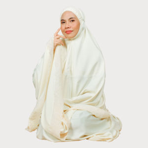 Nanees Telekung Noora in Cream