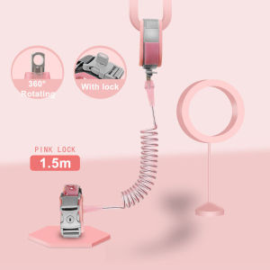 Aixintu Dây Đai Chống Thất Lạc Cho Trẻ Em 1.5M Dây Đeo Cổ Tay Đầu Xoay 360 ° Có Chức Năng Khóa Dây Chống Thất Lạc An Toàn Cho Trẻ Em