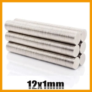 แม่เหล็กกลมบางขนาด 12x1 มม. 20-1000 ชิ้น สำหรับงานฝีมือ DIY วิทยาศาสตร์ สำนักงาน ตู้เย็น 12*1 มม. อุปกรณ์เสริม