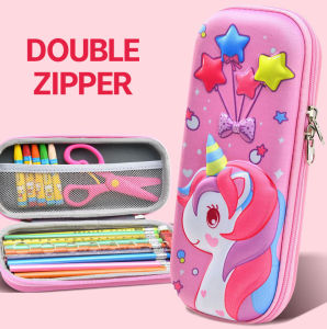 🔥chageey👍 School Supplies Gift for High School Students Kawaii Unicorn Animal 3D Creative Pen Bag Stationery Bag Big Capacity Pencil Pen Case