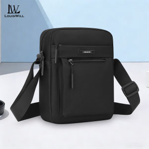 LouisWill Mens Shoulder Bag Business Bag Leisure Sport Street Bag Phone Bag Travel Bag Business Bag Large Capacity Cross Body Bag Lightweight Casual Bag