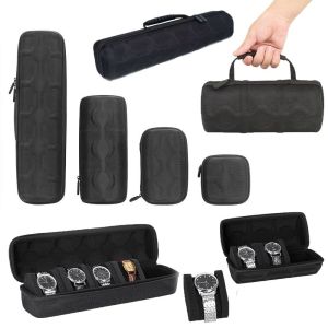 HIV00 Elegant Simple Creative Waterproof For Woman Shockproof Anti-fall For Men Bracelets Box Eva Watch Box Watch Display Holder Zipper Watch Storage Box