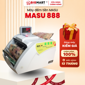 Máy đếm tiền MASU 888 máy đếm tiền phát hiện tiền giả phân loại tiền đếm cộng dồn chia mẻ