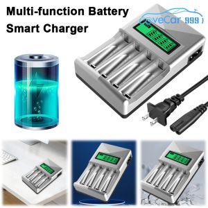 Advanced 4 Slot Battery Charger LCD Display for AA AAA NIMH NI-CD Batteries Fast Charging for Digital Cameras and Devices