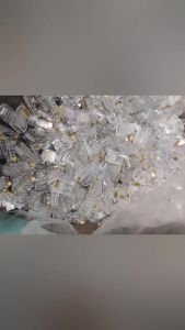Transparent Cat6 Unshielded Rj45 Crystal Connector with Gold Plated Contacts and Perforated Design for Through - Hole Mounting. | Barangan Berkualiti Reka Bentuk Praktikal Mudah Guna