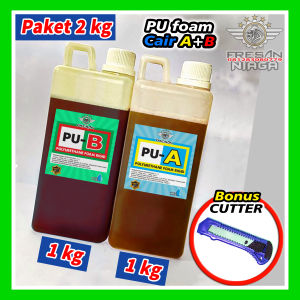 PU AB PU A+B Bahan Insulasi Bangunan Cairan PU-A dan PU-B Polyurethane Foam Rigid Busa Keras Padat Cor Pengisi Celah Lubang