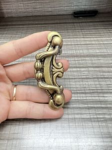 Tay nắm ngăn kéo đồng quai ngang T48B chất liệu đồng thau cao cấp kiểu dáng cổ điển sang trọng