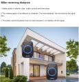 2025 HOT CACAZI A10 Intelligent AC 100-240V wireless doorbell waterproof 300M range door bell home 38 chimes door ring. 