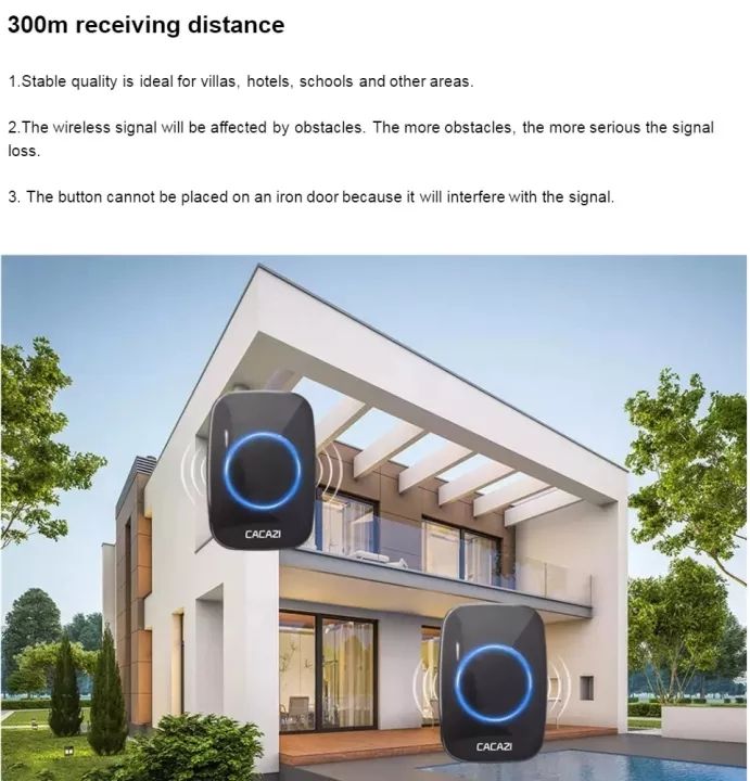2025%20HOT%20CACAZI%20A10%20Intelligent%20AC%20100-240V%20wireless%20doorbell%20waterproof%20300M%20range%20door%20bell%20home%2038%20chimes%20door%20ring%20-%20Image%206