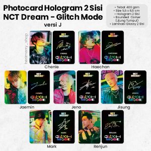 Photocard NCT Dream GLITCH MODE Hologram 2 Sisi - Fotocard Premium Merch Kpop Unofficial