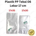 Plastik PP Lebar 17 Tebal 06 17x30 17x35 Kantong Bening Snack Keripik Makanan Basreng. 