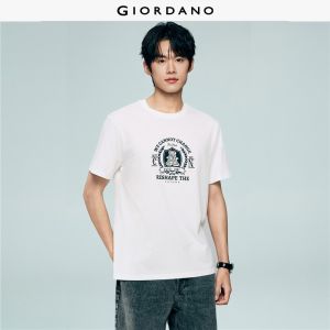 Giordano Beau Monde Men Men T-Shirt - Slim Fit Free Shipping 13096221
