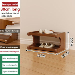 Bamboo shoe rack storage rack multi-layer storage bamboo shoe rack home living room door