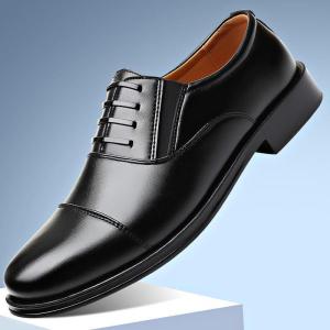 SINDBAB Mens Leather Shoes Mens Business Formal Wear Shoes Casual Soft Leather Shoes For Mens