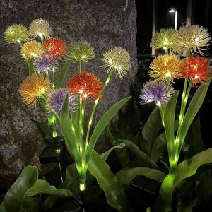 5 Heads Solar Lawn Walkway Lighting Waterproof Decorative Pathway Landscape Lights Durable Easy Installation Swing Automatic Switch for Home Garden