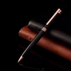 Bút Ký Cao Cấp Xoay Khắc Tên - Bút Ký Đen Trơn 1.0mm + Hộp Đựng + 2 Ống Mực + Túi Đựng - Miễn Phí Khắc Tên