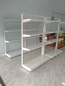 ชุดชั้นวางสินค้าแบบ 1 หน้า 4ชั้น ขนาด 45x180x120cm. (ชุดต้น 1 ชุด + ชุดต่อ 1 ชุด) เหล็กหนา แข็งแรง รับน้ำหนักได้มาก