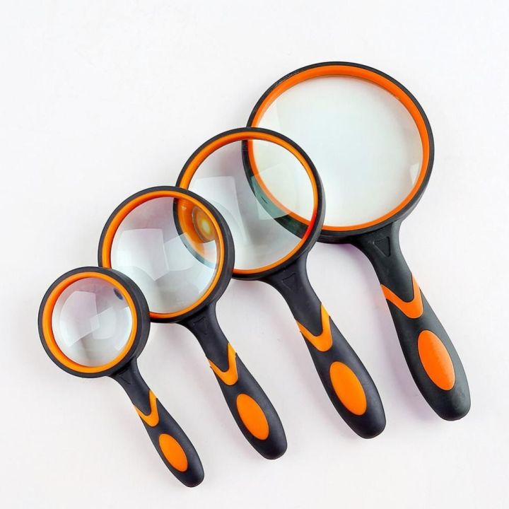 Sneak High Definition Rubber Handle Portable 10x Magnifying Glass Eye Loupe Glass Optical 0617