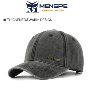 MENSPE Fashion Baseball Cap Thickened & Warm Baseball Cap Retro Sun Protection Hat Outdoor Mens Sun Hat Breathable Leisure Peaked Cap Adjustable Hat Outdoor Sports Workout