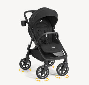 [Joie] Mydrift™ 360° Wheel Travel Stroller Easy-Fold Infant Car Seat Compatible (0 to 22 kg)