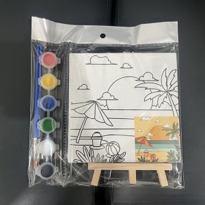 【Max1】COD สีน้ำระบายสีสำหรับเด็ก ชุดระบายสีน้ำ ชุดภาพวาดระบายสีน้ําแฮนด์เมด DIY ที่มีขาตั้ง สมุดระบายสีการ์ตูน ของเล่นเด็ก