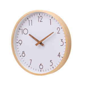 GONOVO STUDIO Nordic Style Wooden Wall Clock 10inch Minimalist Decorative Wall Clock Simple Easy Installation Silent Scale Clock  Room