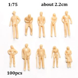 YYLINGX 10/20/100pcs 1:300/1:200/1:100 Model Building People Figures 1:75/1:50/1:42/1:30/1:25 Scale Plastic Train Scenery Figures Beige Mixed Color Passengers