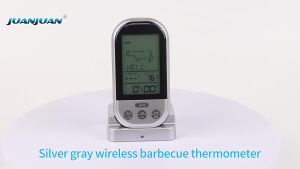 Digital Display BBQ Kitchen Food Meat Cooking Backlight Timer Water Temperature Gauge