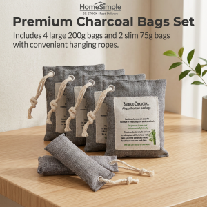 【SG Stock】(6 pcs)Bamboo charcoal bag. air purifying absorb moisture remove odour