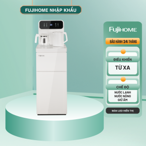 Cây nước nóng lạnh kết hợp bàn pha trà cafe Fujihome TB237N – Làm lạnh chip điện tử màn hình cảm ứng kèm remote - Bảo hành điện tử toàn quốc