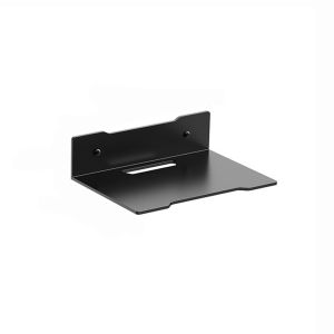 WU552 Black Router Shelf Carbon Steel Wall-Mounted Camera Mounting Bracket Universal Space Saving Projector Storage Bracket for Home