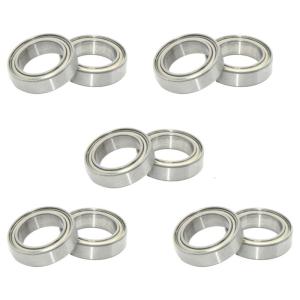 Bearing 10 Pieces 6700ZZ 10x15x4mm Chrome Steel Bearings Steel Sealed High SpeedLow Noise for Mechanical Parts