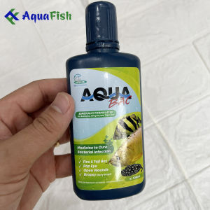 Aqua Bac 100ml Hỗ Trợ Điều T.ri Đục Mắt Xù Vẩy Xuất Huyết Nấm Mục Đuôi Trên Cá Rồng