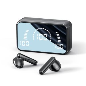 (HD1)s20 Bluetooth 5.2 Wireless Earphones with LED Display HIFI Stereo Sound Gaming Sports Earphones s20 Fon Telinga Tanpa Wayar Bluetooth 5.2 Dengan Paparan LED Bunyi Stereo HIFI Fon Telinga Sukan Permainan