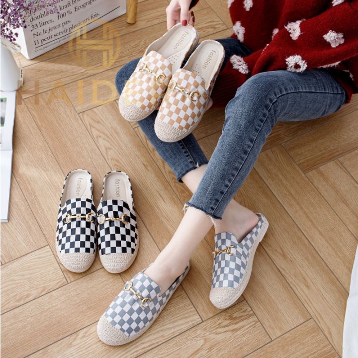 Haider Sepatu Sendal Tawana Slop Catur Gold Chain Women Shoes Lazada