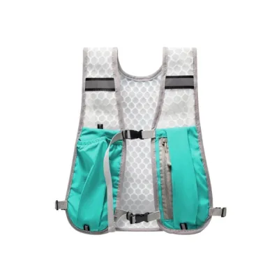 Unisex Reflective Vest Lightweight Running Hydration Vest Waterproof Nylon With 500ml Bottle Storage Bag