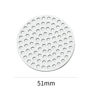 51MM Splash-Proof Double-Layer Filter Discs Coffee Machine Handle Filter 304 Stainless Steel Coffee Portafilter