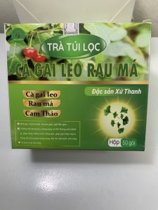 Combo 2 hộp trà cà gai leo rau má túi lọc trà túi lọc cà gai leo thanh nhiệt giải độc gan mát gan men gan cao gan nhiễm mỡ