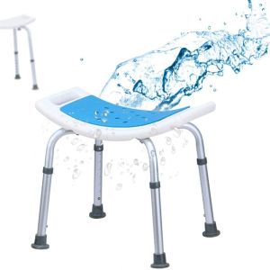 Shower chair elderly bath chair bathroom bath chair aluminum alloy Rust-proof aluminum alloy shower chair bathroom toilet shower stool Folding Stool Elderly Shower Safe Wall Chair Disabled Barrier-Free Bath Stool